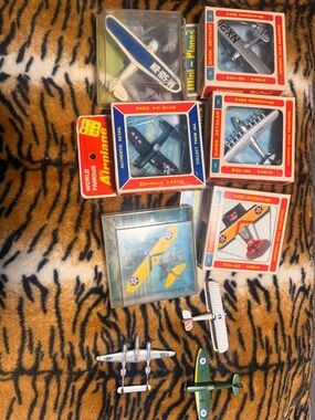Lot of Vintage Airplane Miniature Toys